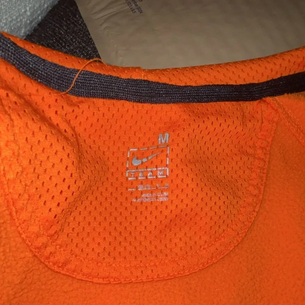 Nike Oklahoma State Cowboys Orange/Black Full Zip Hoodie Sweatshirt M NCAA